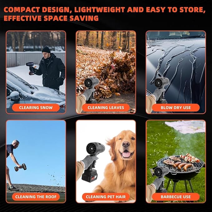 High-Power Portable Air Blower for Leaf Blowing