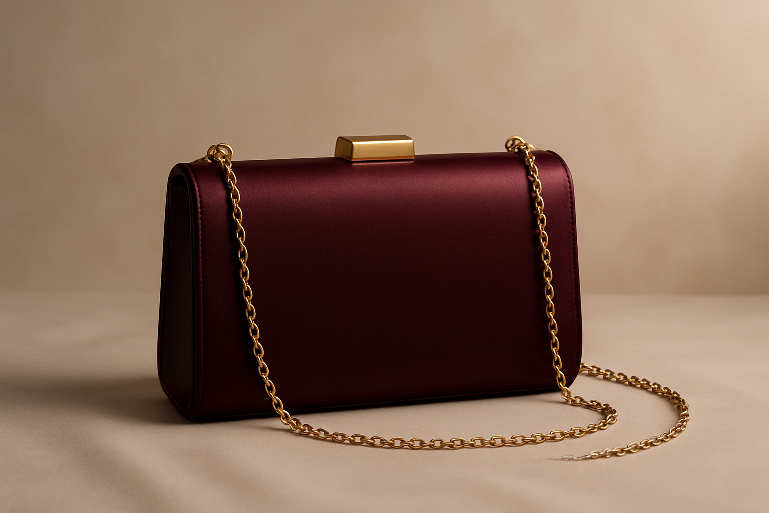 Elegant Evening Clutch with Chain Strap